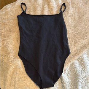 SKIMS Black Bodysuit One Piece Classic Design
